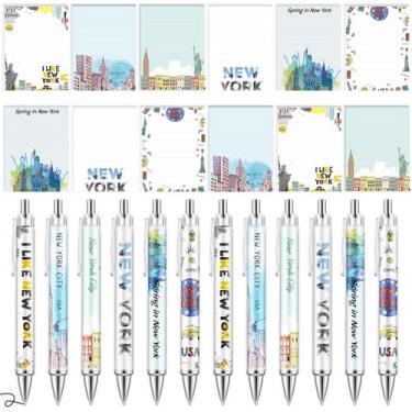 Imagem de Conjunto de papelaria: blocos de notas Gilprop New York City com canet