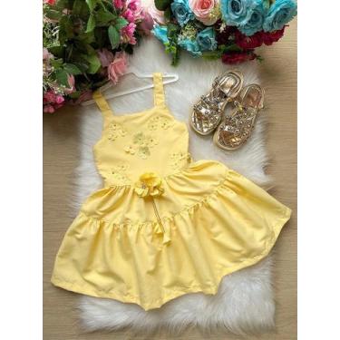 Imagem de Vestido Blogueirinha Cecilia Amarelo - Confeccionado em Poliéster, Dol