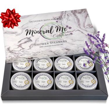 Imagem de Vaporizadores de chuveiro de aromaterapia – vaporizadores de chuveiro de lavanda com óleos essenciais orgânicos para vaporizar spa a vapor, relaxamento, chuveiro de vapor, chuveiro derrete, meias de