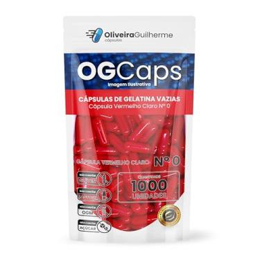 Imagem de Cápsula de Gelatina Vazia N°0 - Vermelho Claro