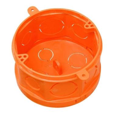 Imagem de Caixa Embutir 4X4 Octogonal F.Móvel Laranja P/Conc Tigre