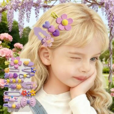 Imagem de 14 peças de grampos de cabelo coloridos, acessórios de cabelo de silicone e presilhas para mulheres, meninas, lembrancinhas de festa e uso diário
