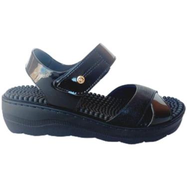 Imagem de Sandália Anabela Piccadilly Tamanho:36;Cor:Preto