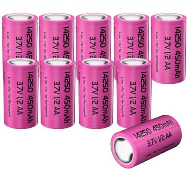 Imagem de Bateria 1/2 AA recarregável BOANV 14250 3,7 V 450 mAh, 10 unidades