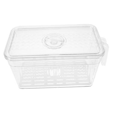 Imagem de Refrigerator Storage Box Lid Transparent Food Organizer for Fruits Vegetables and Eggs and Crisper Container for Home Kitchen Use