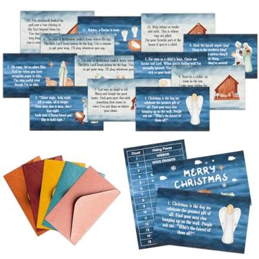 Imagem de Christmas Scavenger Hunt Game, Christian Games for Family Treasure Riddle Hunt Cards Game Activities, Winter Xmas Holiday Indoor Outdoor Party Games Supplies, Religious Bible Gifts for Adults, 05