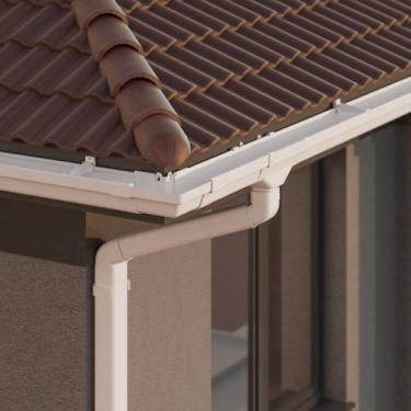 Imagem de Barra de Calha 1m Branca Jardim e Varanda - Astra