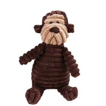 Imagem de Bichinho de Pelúcia Vários Modelos Brinquedo Pet para Cachorro e Gato (MACACO MARROM)