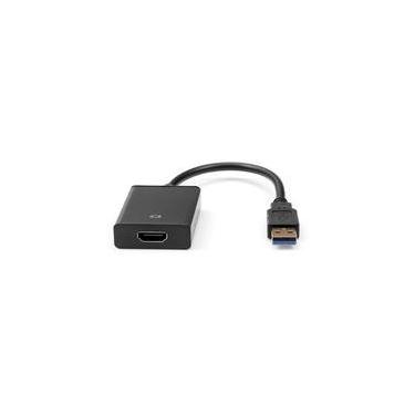 Imagem de Cabo Adaptador de USB 2.0 para HDMI Plus Cable, 15 Centímetros - ADP-USBHDMI10BK