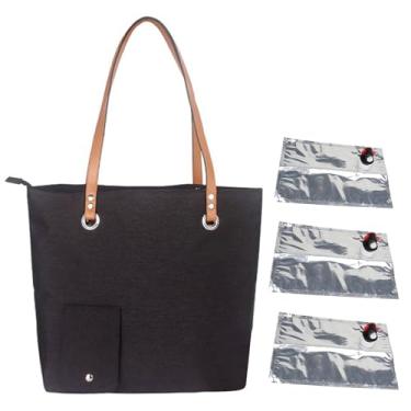 Imagem de Shakven Tote do portador do vinho, sacola do vinho da praia,Bolsa portátil para distribuição de vinho - Porta-vinhos grande isolado com 3 dispensadores de bebidas para amantes de vinho, concertos e