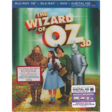 Imagem de The Wizard of Oz - 75th Anniversary Edition [BLU-RAY 3D - BLU-RAY - DVD]