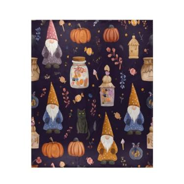 Imagem de Blueangle Gnomos fofos potes de doces cobertor super macio e quente, 127 x 152 cm, leve para todas as estações, cobertor aconchegante para cama, sofá, sofá, fácil de cuidar (523)