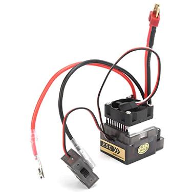 Imagem de Generic ESC de Escova Bidirecional 320A de Alto Desempenho Com Ventilador de Resfriamento de Freio para Barcos de Carro RC, ESC Durável para Amadores, Plástico + Liga de Alumínio, 1 Unidade