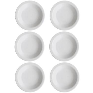 Imagem de Jogo 6 Pratos Fundos de Porcelana 21,5cm Classe Única Iguaçu Germer Br