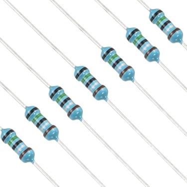 Imagem de YOKIVE 100 peças de resistores de 0,5 Ohm, resistor fixo de filme metálico de 1/4 W (0,25 W), resistores de tolerância +/-1%, certificado ROHS