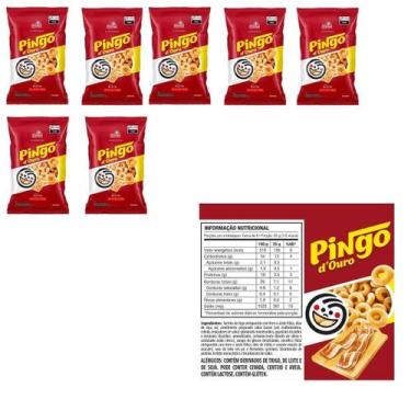 Imagem de Kit 15 Mini Salgadinhos Pingo Douro Bacon De 30G Elma Chips