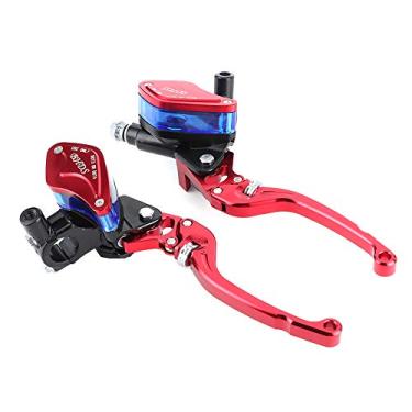 Imagem de Ymiko Conjunto de Alavanca de Freio e Embreagem de Motocicleta de 7/8" Com Cilindro Mestre e Reservatório de Fluido