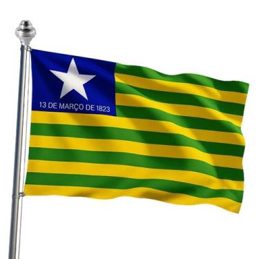 Imagem de Bandeira do Piauí Oficial em Tecido Reforçado 90x128cm - Zambeze