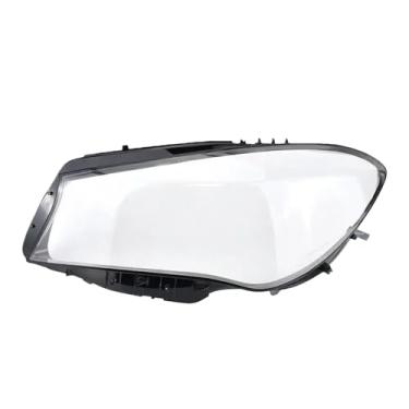 Imagem de Frente farol lente capa abajur escudo transparente faróis lâmpada de vidro escudo compatível com benz w117 cla 2016 2017 2018 2019(Left)