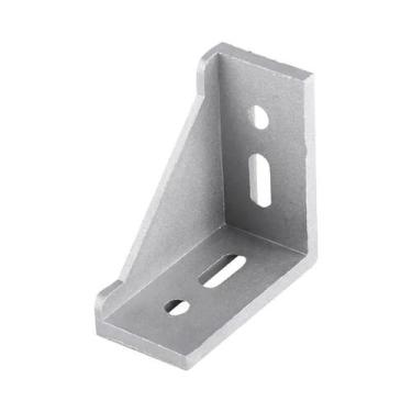 Imagem de Conector De Canto Em Alumínio Para Perfis, Suporte De Fixação Para Peç