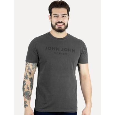 Imagem de Camiseta John John Masculina Regular Form Chumbo Mescla-Masculino