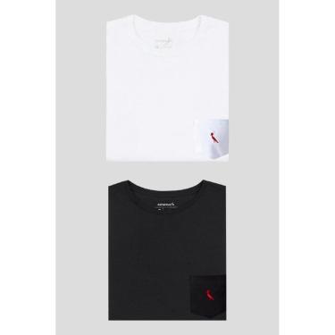 Imagem de Kit 2 Camisetas Bolso Noturno E Paz Reserva-Masculino