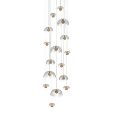 Imagem de Lustre Big Medusa Ac. Cristal para pé direito alto - Otago