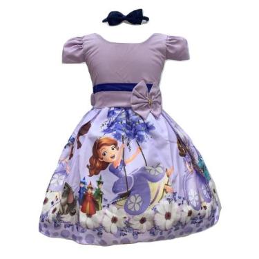 Imagem de Vestido Temático Infantil Princesa Sofia - Bento E Maria Moda Infantil