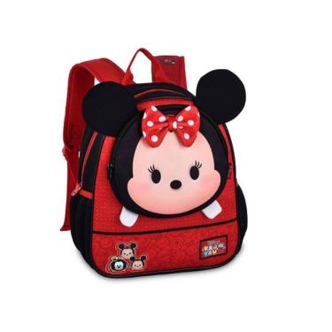 Imagem de Mochila de Costas 33cm Infantil Tsum Tsum Minnie Disney 13` Clio TS24557D