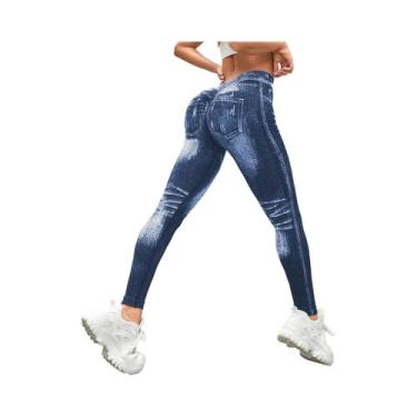 Imagem de Calças De Yoga Sem Costura De Cintura Alta Para Mulheres, Leggings De 