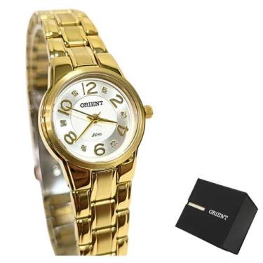 Imagem de Relógio Orient Feminino Analógico Dourado Mini Cristais FGSS0067 S2KX