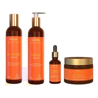 Imagem de Grandha Mix Oil Coconut & Argan Nutrição Profunda Kit C/4