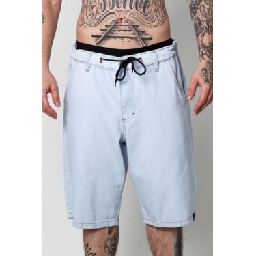 Imagem de Bermuda Jeans Baggy Oversized Larga Estonada Street Hunter - Hunter Cl