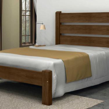 Imagem de Cama Queen Size Berlim de Madeira Maciça Angelim Imbuia