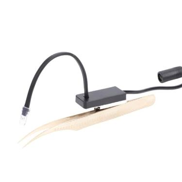 Imagem de Hyuduo Lâmpada de Pinça de Cílios LED, Caneta de Cola de Cílios de Cura Rápida de 1-2 Segundos Tamanho Portátil Com Interruptor de Pedal, para Extensão de Detecção de Fluorescência (plugue da ue)