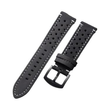 Imagem de Pulseira De Couro Vintage Para Samsung Galaxy Watch, Macia E Respiráve