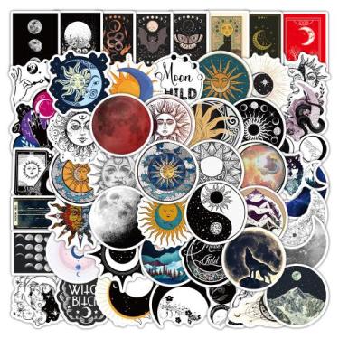 Imagem de Adesivos Sun and Moon Aesthetic Celestial Decalque x60 - yiweisai