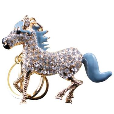 Imagem de Chaveiro Creative Horse, pingente, strass, liga de zinco - yiweisai