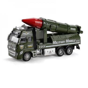 Imagem de Brinquedo de caminhão de mísseis militares realista de metal - Gloome 