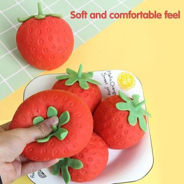 Imagem de Brinquedo de alívio de mãos Decompression Ball Strawberry Pinch Music 