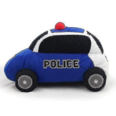 Imagem de Brinquedo de pelúcia Police Car Simulation azul para crianças - Gloome