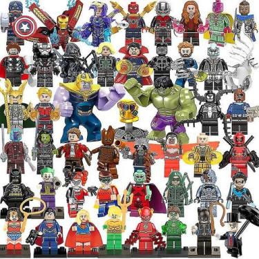 Imagem de Conjunto de minibonecos Avengers Infinity War Superheroes 48 unidades 