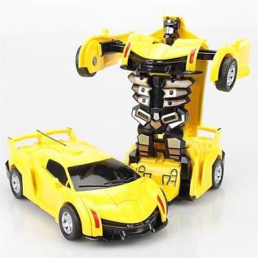 Imagem de Carro-robô de mini transformação de plástico de brinquedo para meninos