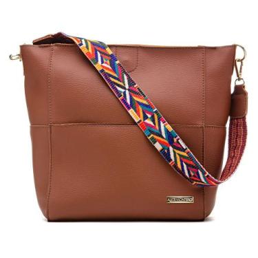 Imagem de Bolsa Estilo Sacola com alças coloridas de Ombro Estilo Peruana - LAS 