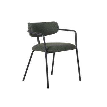 Imagem de Cadeira De Jantar Lile Bouclé Rivatti - Verde Oliva