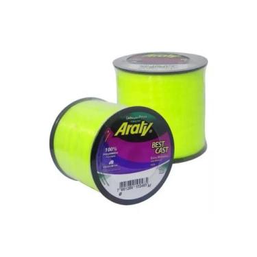 Imagem de Linha de Pesca ARATY BEST CAST 1/4 LB 100G 0,30 Amarelo Fluorescente