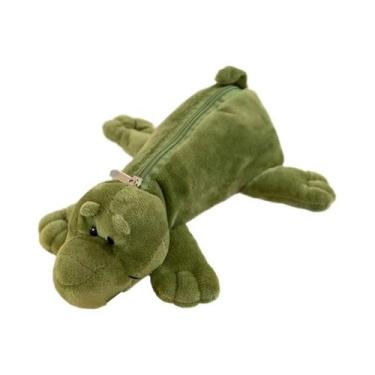 Imagem de Estojo De Lápis De Pelúcia Grande Com Tema De Animais De Desenho Anima