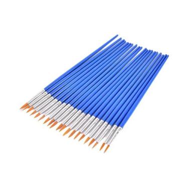 Imagem de Pincéis De Acrílico Pontiagudos Azuis E Amarelos Para Graffiti DIY E P