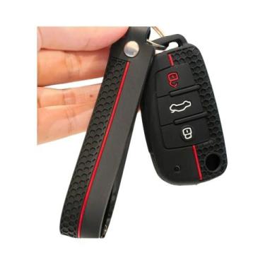 Imagem de Capa De Silicone Para Chave De Carro Audi A3 A4 A6, Estojo Para Chave 