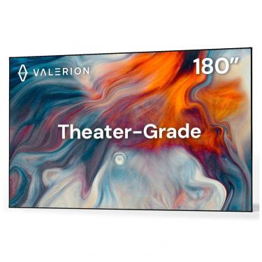 Imagem de Tela de projeção fixa 180" Valerion branca fosca 1,3 de ganho para parede